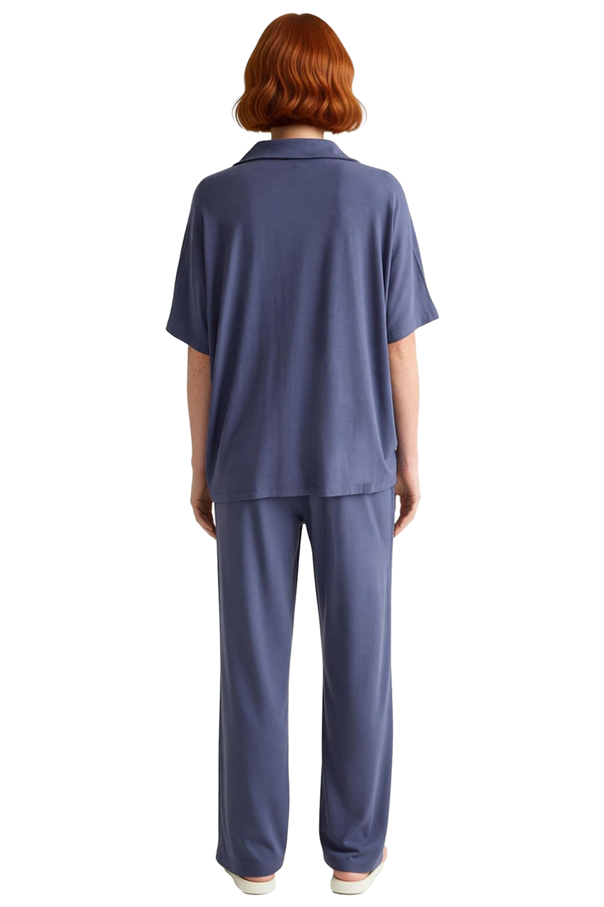Kadın Rahat Kalıp Viskon Süprem Örme Pijama Takımı Seçkin Malzeme Trend Tasarım
