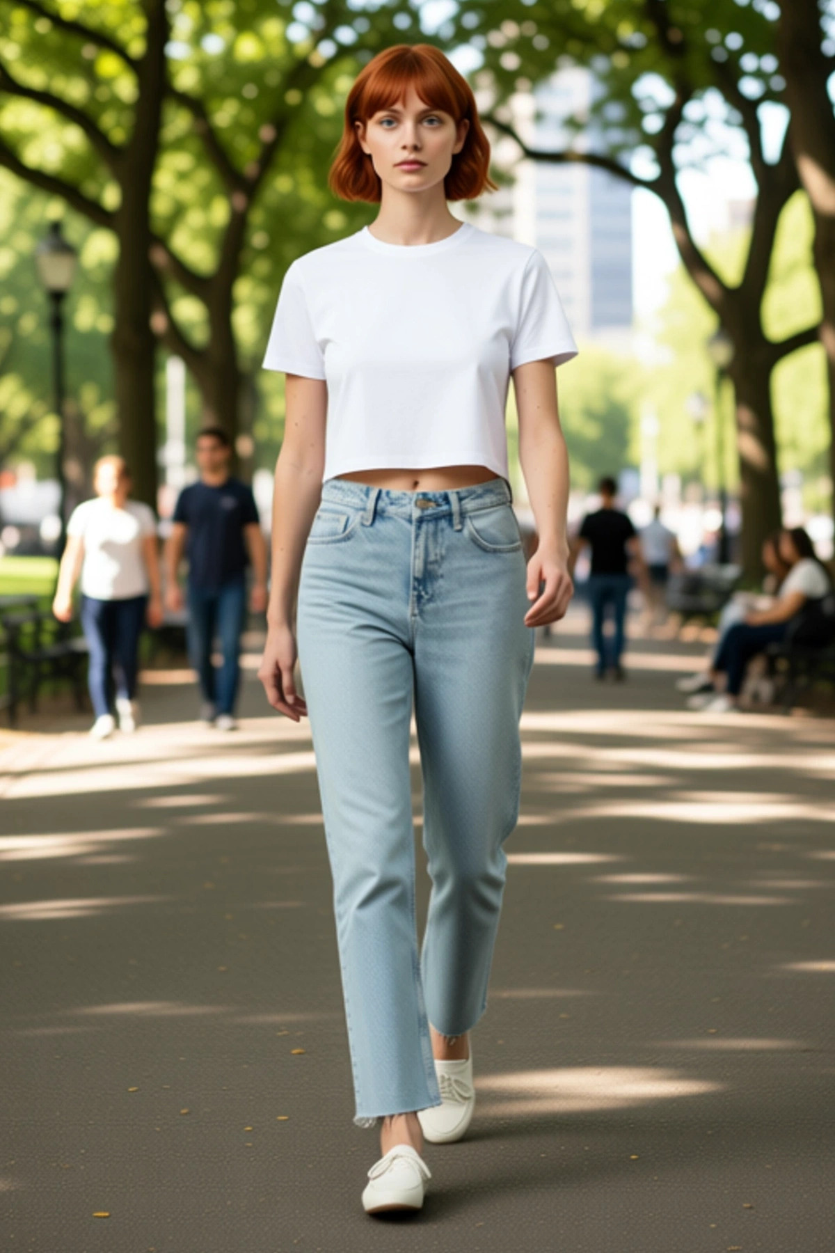 Kadın Moda Yüksek Bel Straight Jean Pantolon Pamuk Denim Günlük Stil Mevsimlik Kullanım