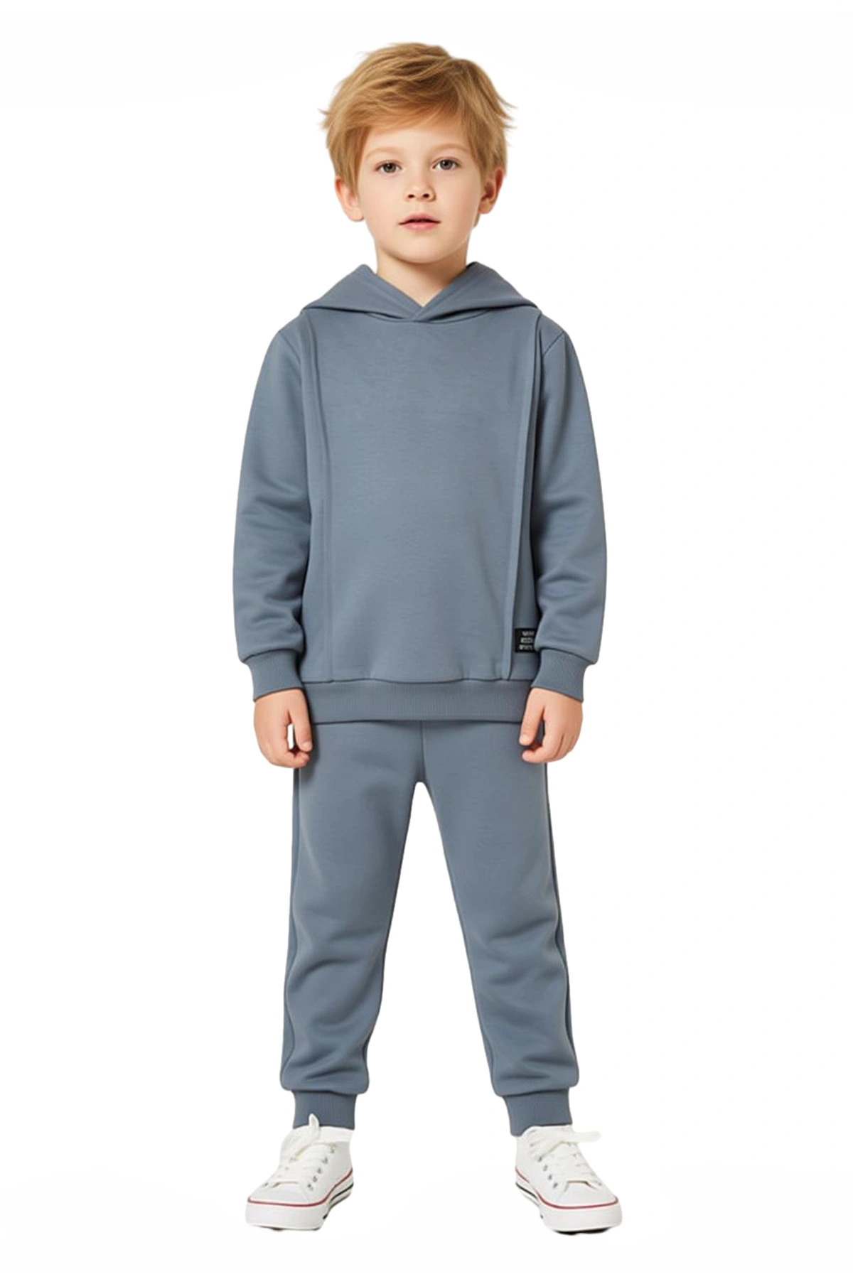 Erkek Çocuk Kapüşonlu Sweatshirt ve Eşofman Altı İki Parça Takım Konforlu Günlük Giyim Kaliteli