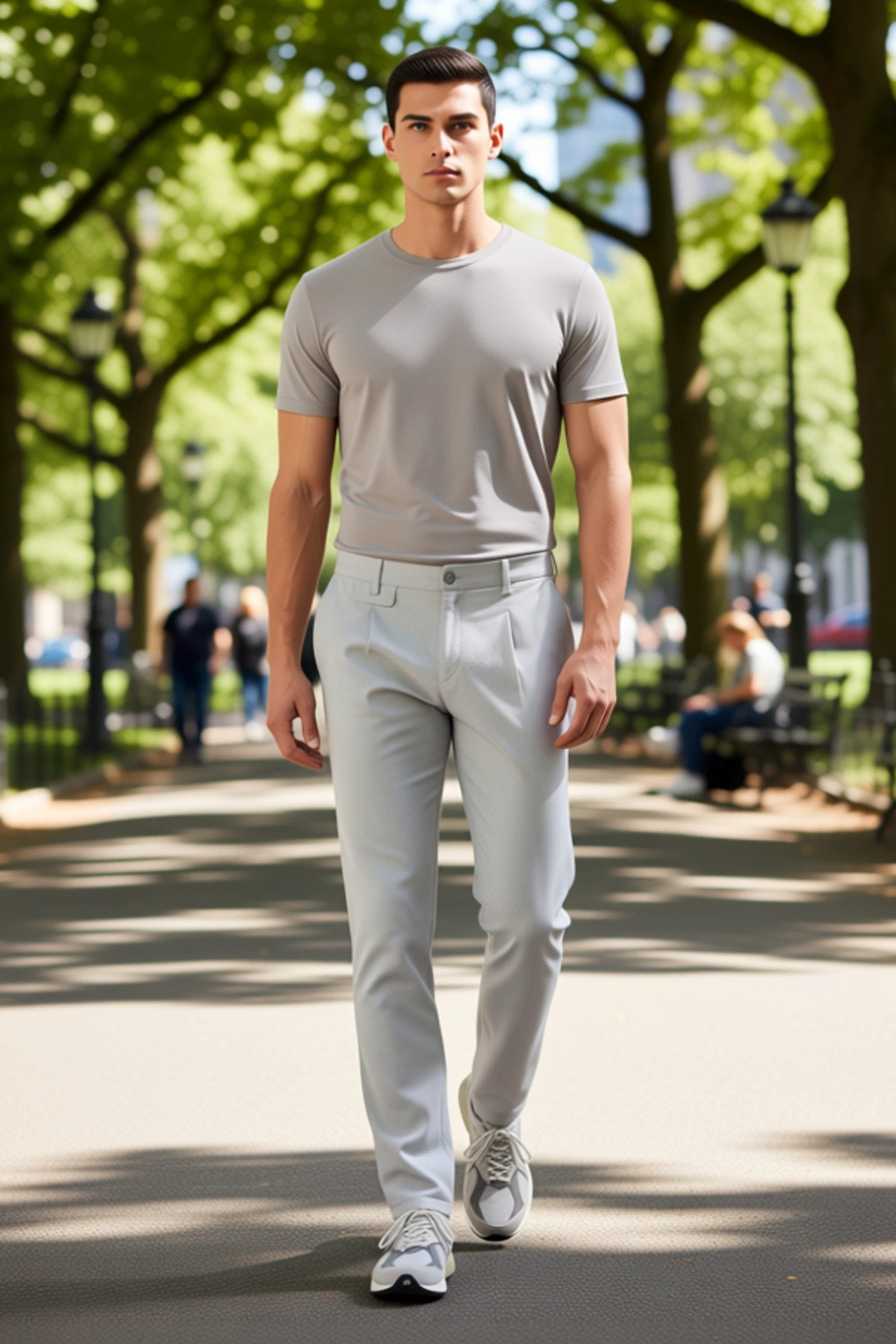 Erkek Moda Slim Fit Boru Paça Pantolon Günlük Kullanım İçin İdeal Seçim Yazlık