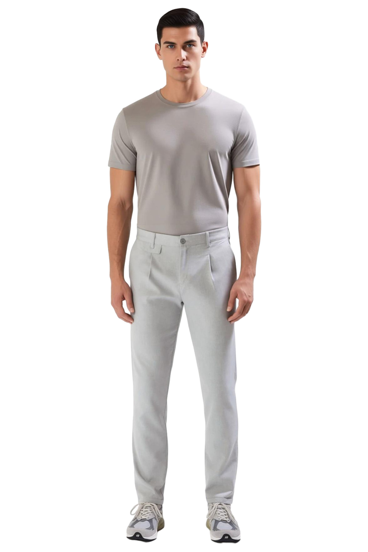 Erkek Moda Slim Fit Boru Paça Pantolon Günlük Kullanım İçin İdeal Seçim Yazlık