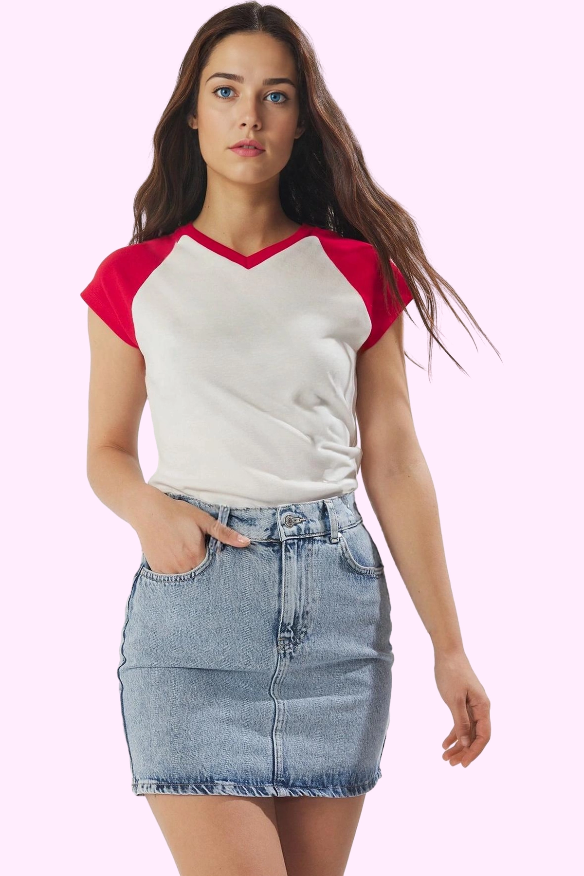 Kadın A line Mini Denim Etek Pamuk Günlük Yaz Kombinleri Modern Tasarım Stilin Buluştuğu Yer