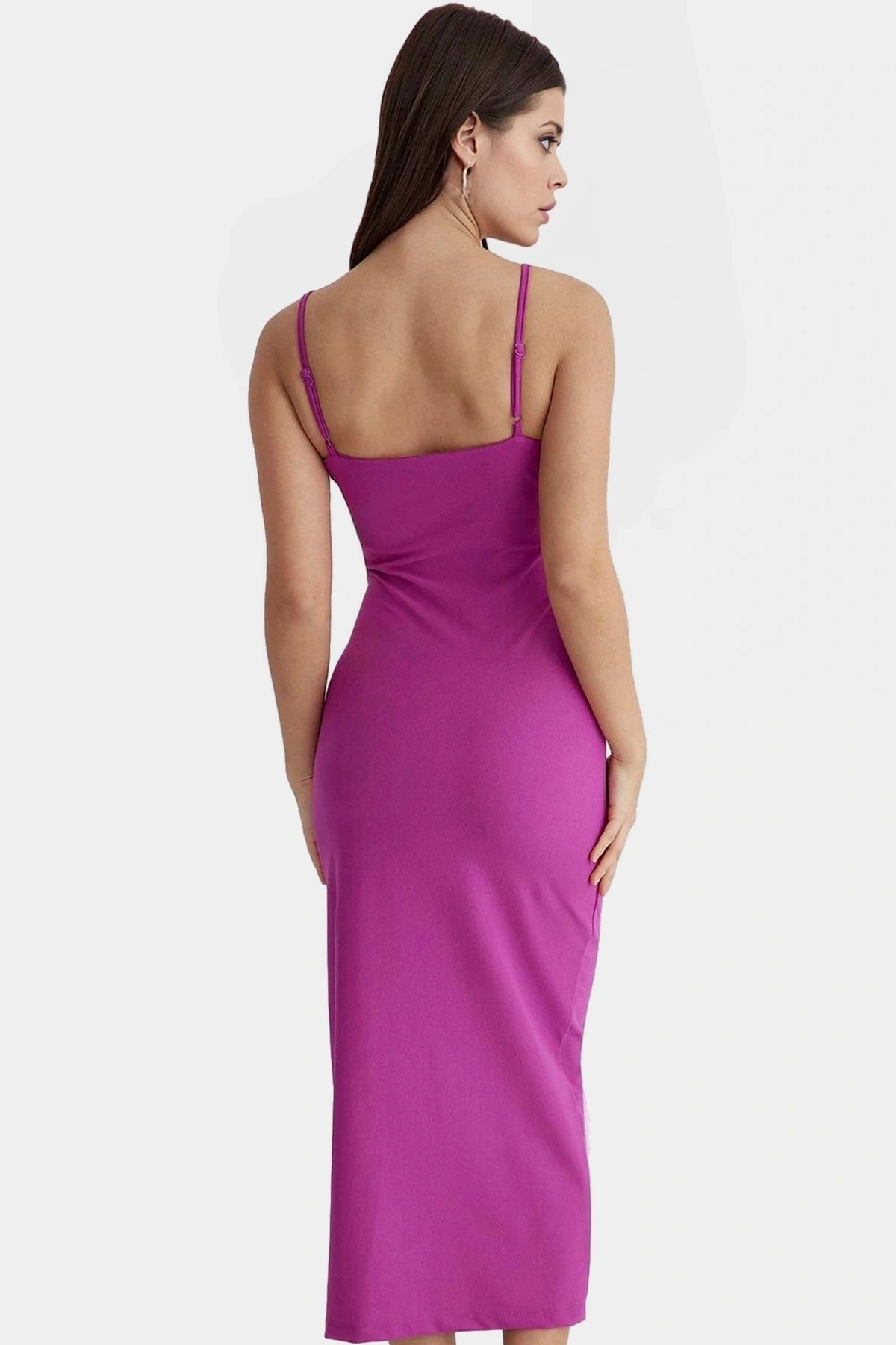 Kadın Maxi Elbise Bodycon Kalıp Örme Kumaş Yazlık Şık Görünüm Günlük Kullanım Modern Tasarım