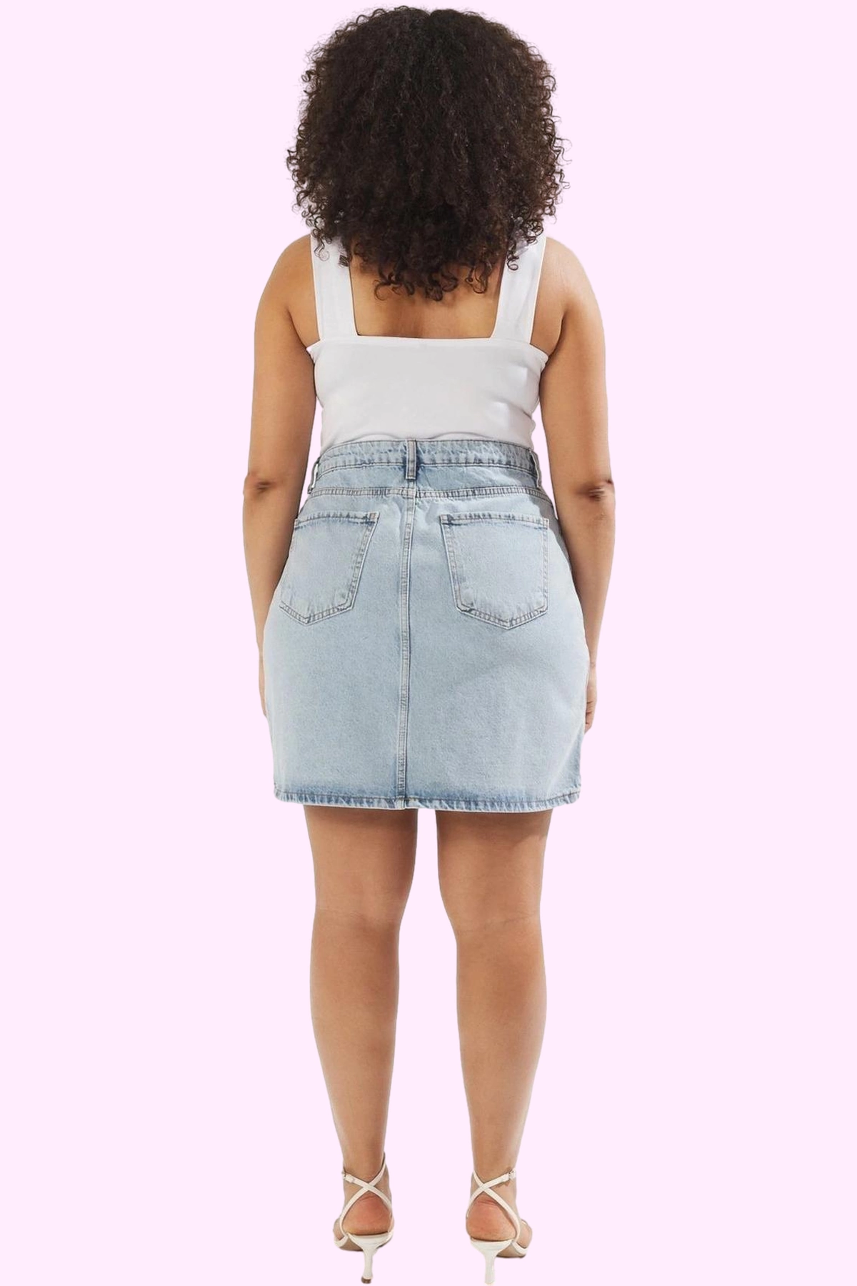 Kadın Yüksek Bel A Line Denim Etek Pamuklu Günlük Kombinler İçin Yaz Aylarının Vazgeçilmezi
