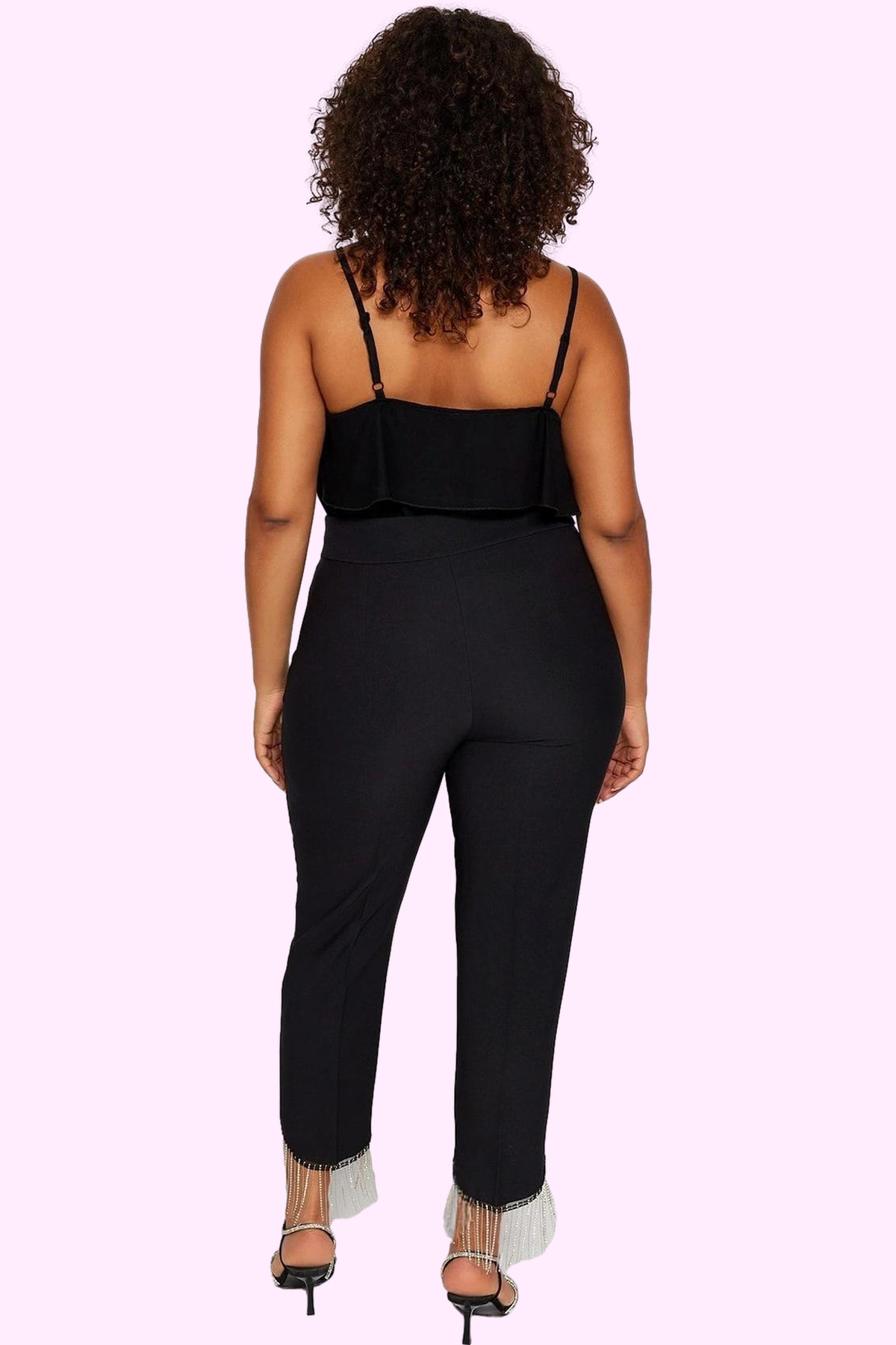 Kadın Moda Uzun Boy Straight Pantolon Düz Desen Finike Dokuma Tüm Sezonlar Yazlık
