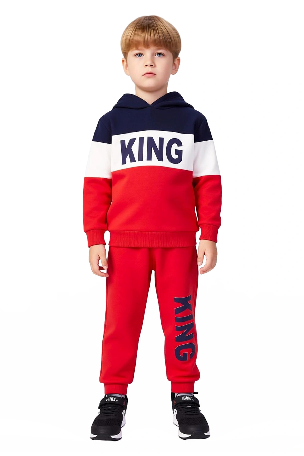 Erkek Çocuk Kapüşonlu Sweatshirt ve Eşofman Takımı Konforlu ve Şık Giyim Kaliteli Şık Rahat