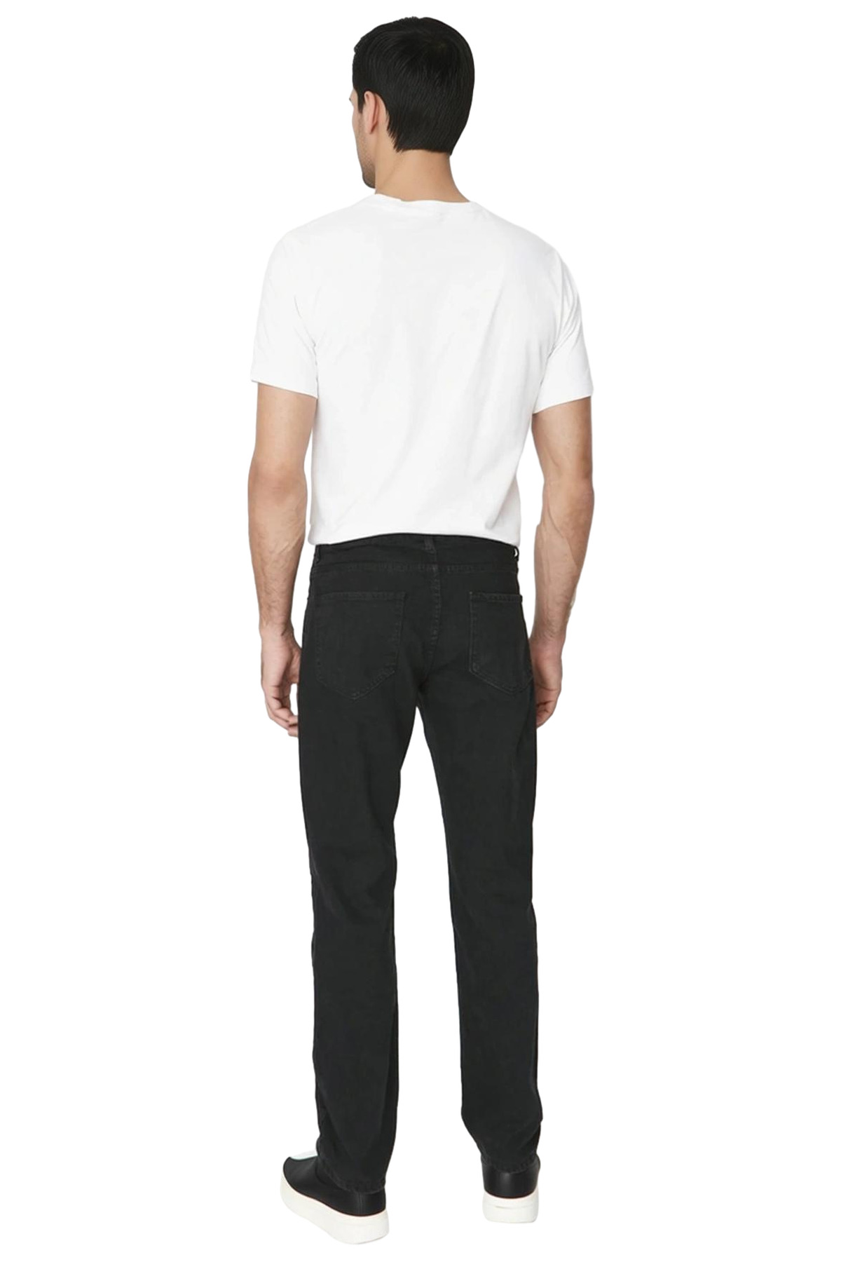 Erkek Moda Straight Fit Denim Pantolon Pamuk Günlük Kullanım Hafta Sonu Mevsimlik Kullanım