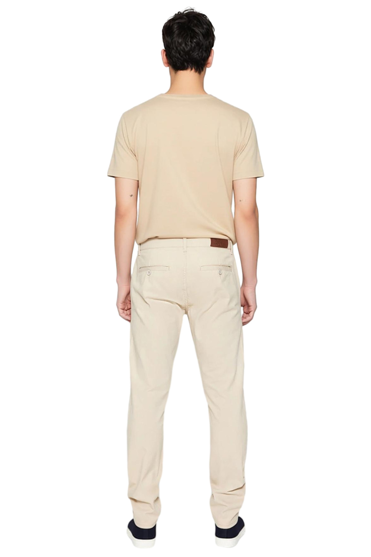 Erkek Moda Regular Fit Chino Gabardin Pantolon Pamuklu Günlük Kombinler İçin Yazlık