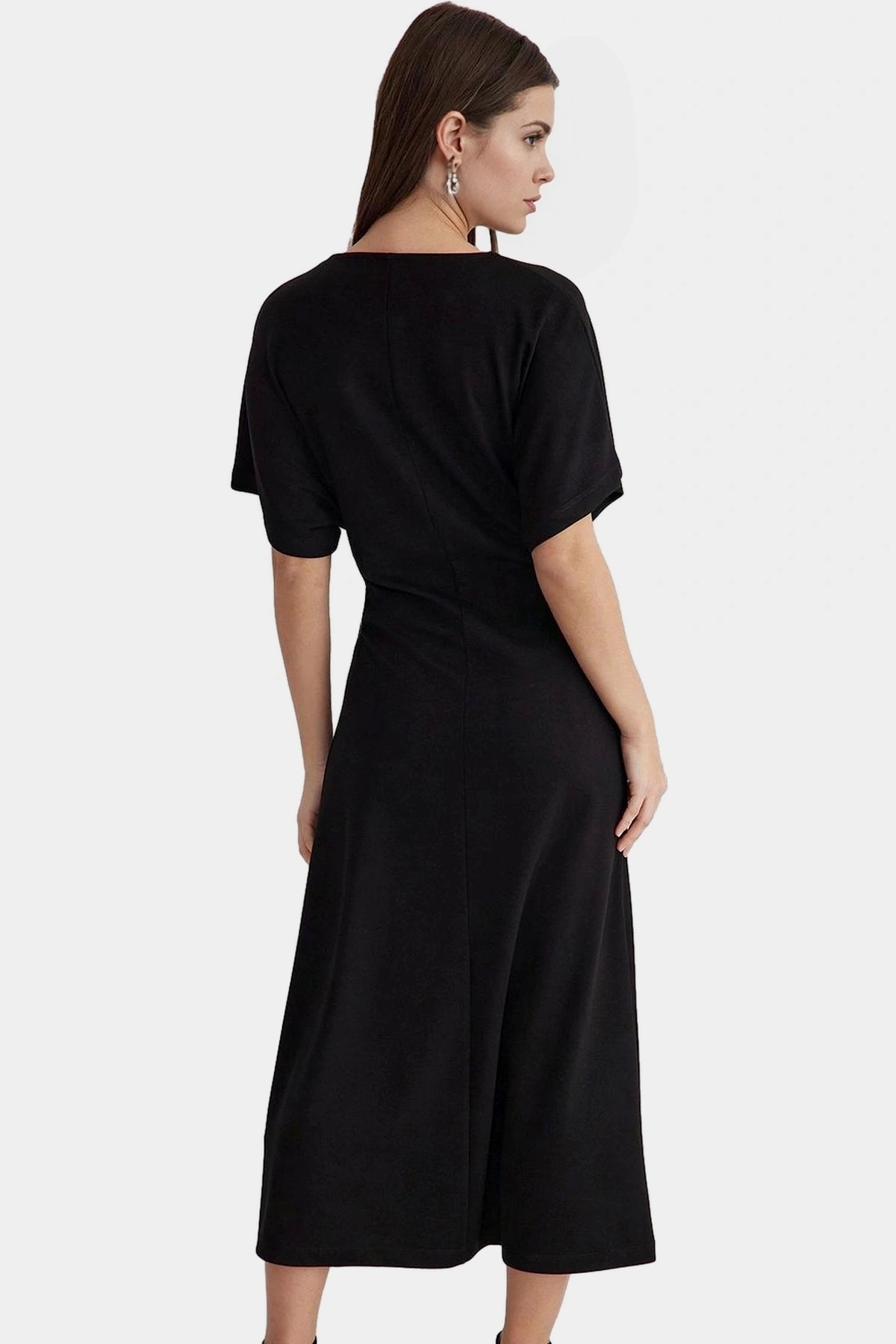 Kadın Maxi Elbise Örme Kumaş Bodycon Kesim Melek Kol Günlük Şık Yaz Aylarının Vazgeçilmezi