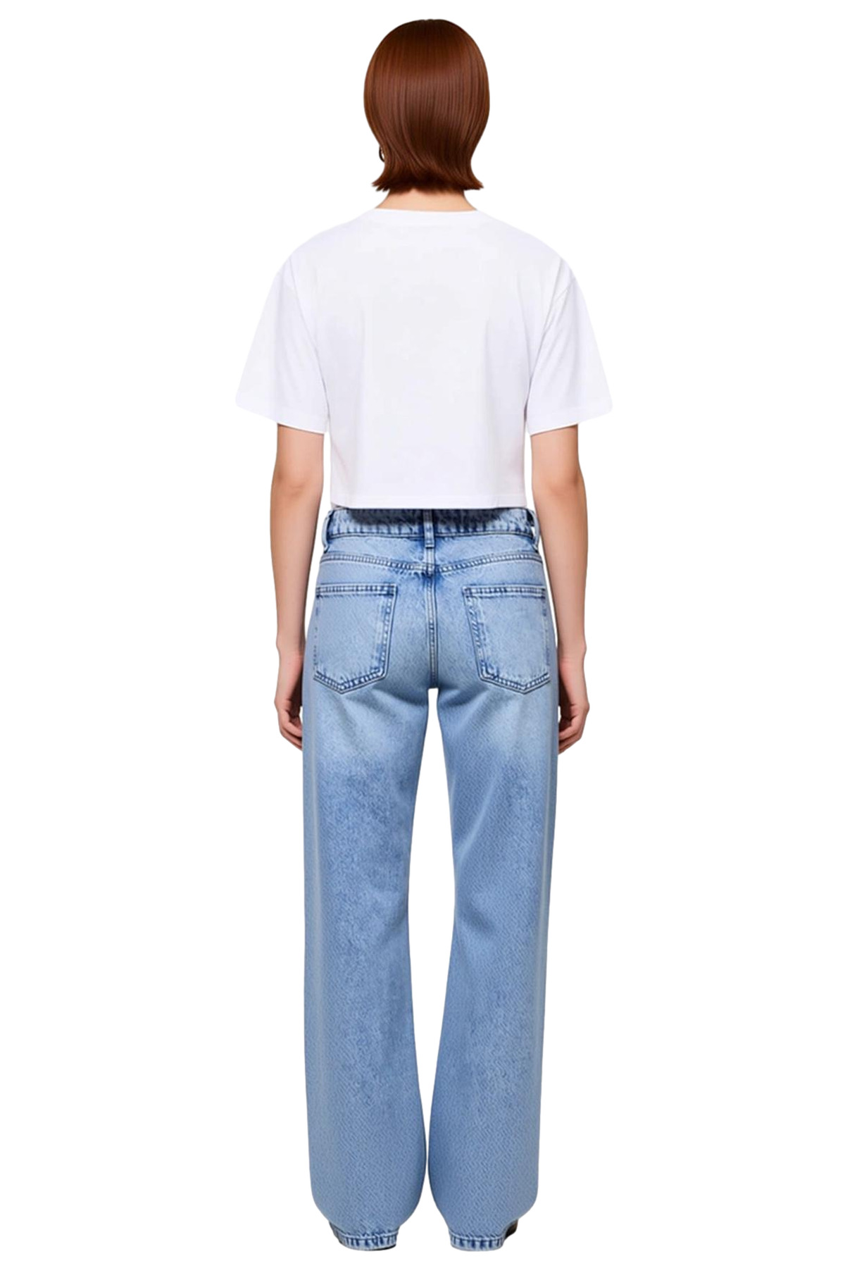 Kadın Geniş Paça Denim Pantolon Fonksiyonel Dayanıklı Kaliteli Konforlu Estetik Premium Şık