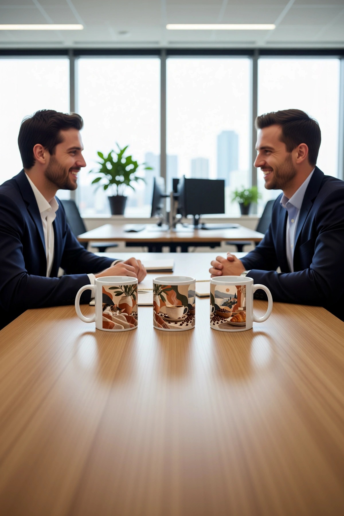 Seramik Kupa Kahve Sanat Temalı Baskılı 300 ml Hediyelik Ofis Çay Kupası Özel Tasarım Kahve Kupası