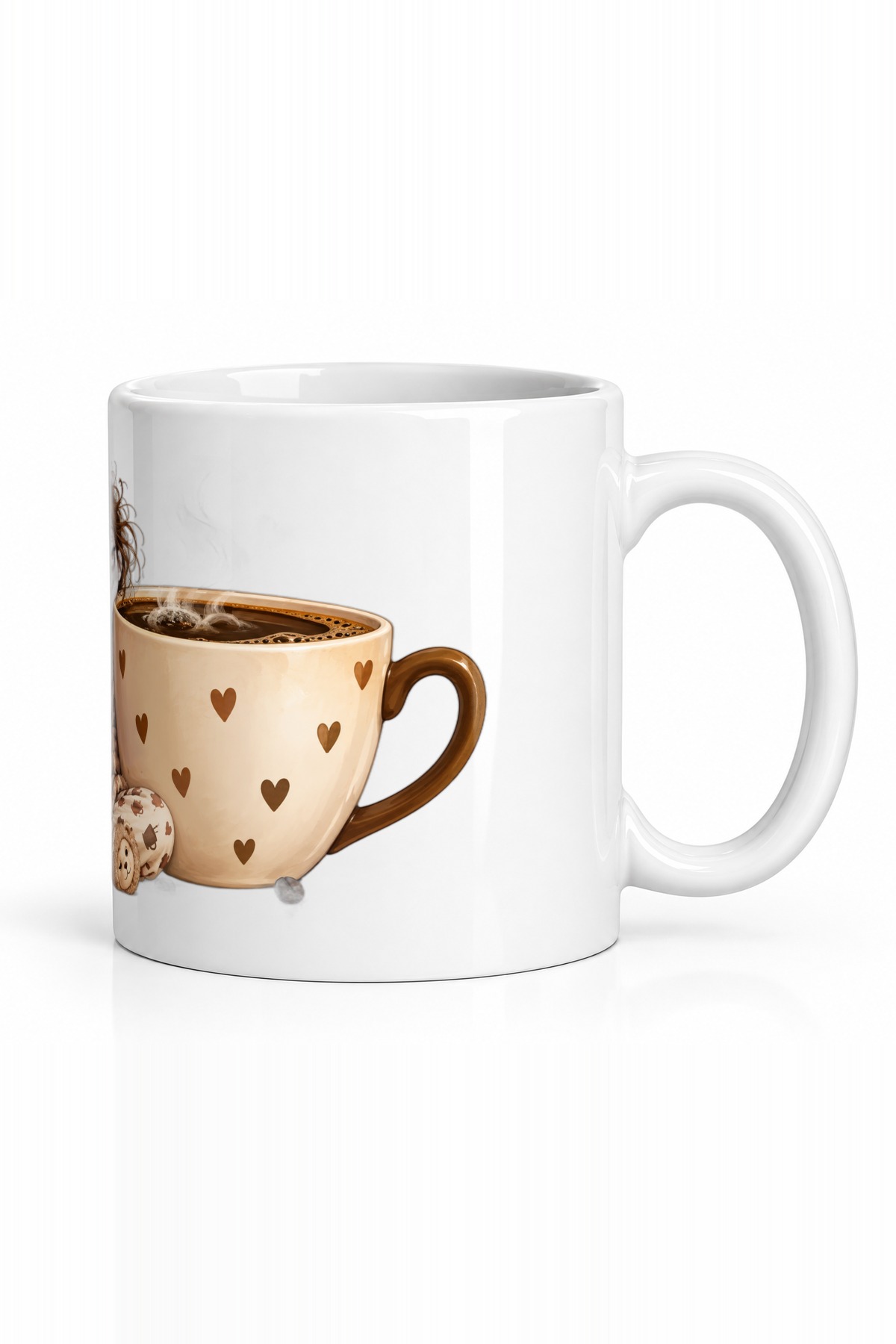 Seramik Kupa Kahve Sevgilisine Baskılı 300 ml Mizah Temalı Hediyelik Ofis Kupası Özel Tasarım