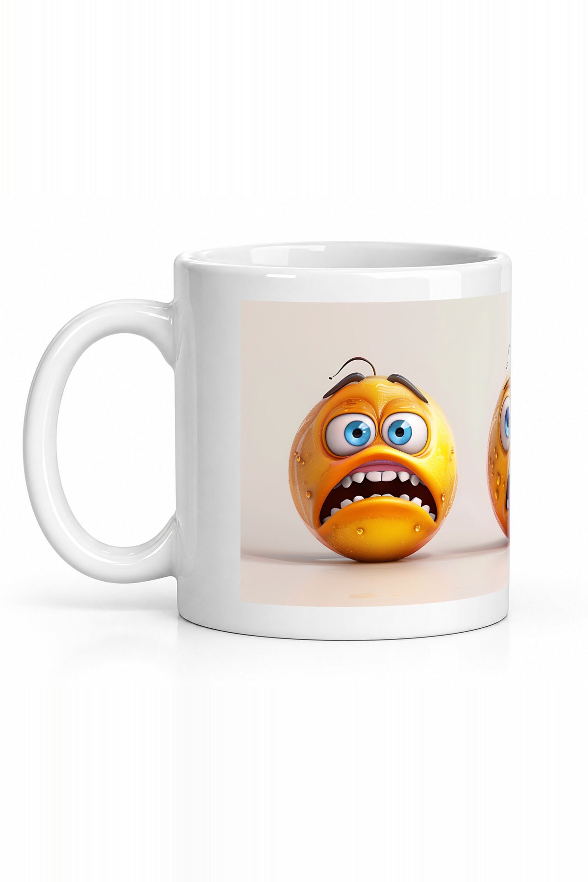 Seramik Kupa Komik Top Karakterler Baskılı 300 ml Hediyelik Kahve Çay Kupası Özel Tasarım Ofis