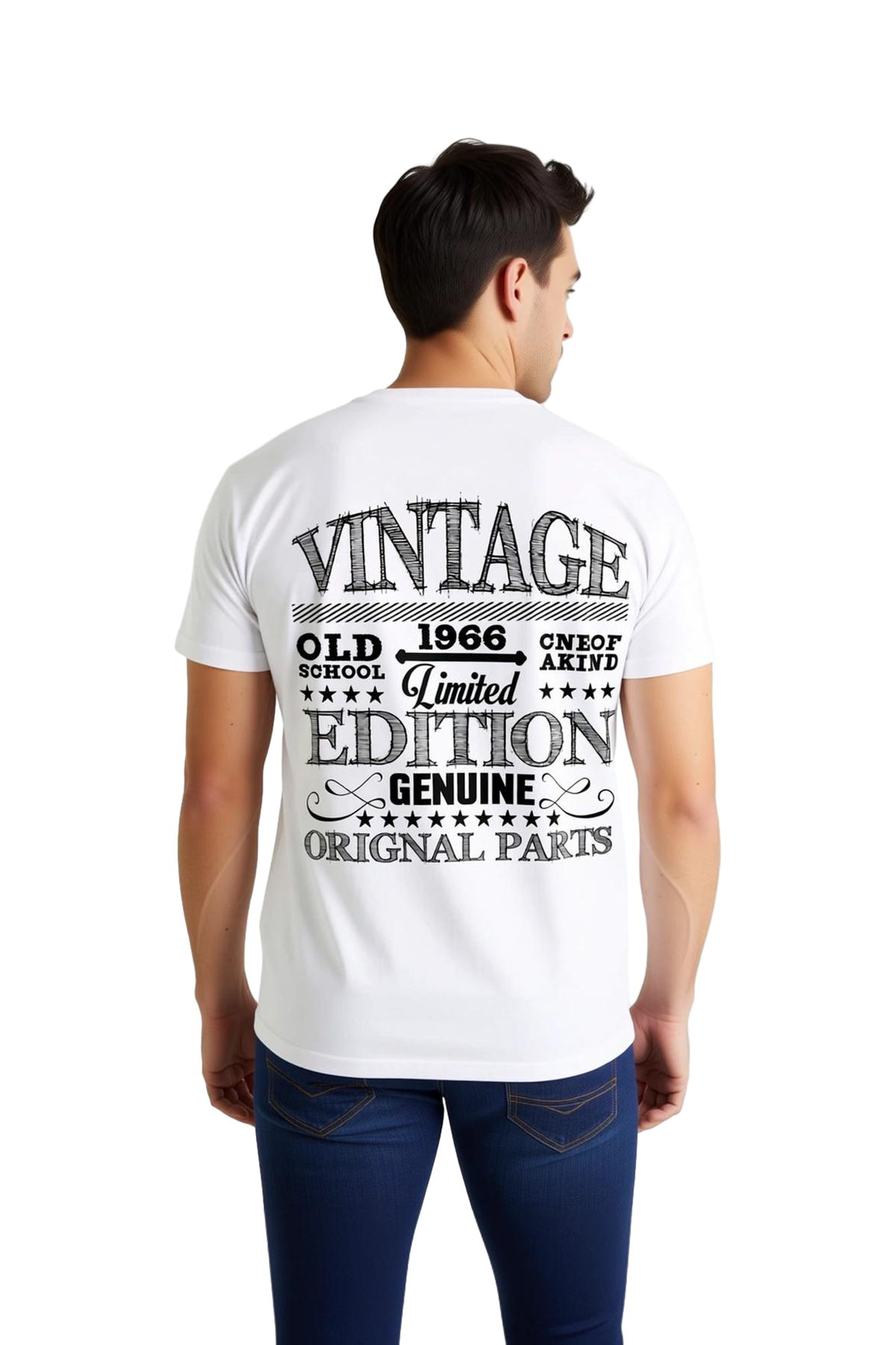 Erkek Vintage Limited Edition Baskılı Tişört Nostaljik Retro Tasarım Orijinal Parçalar Günlük Rahat