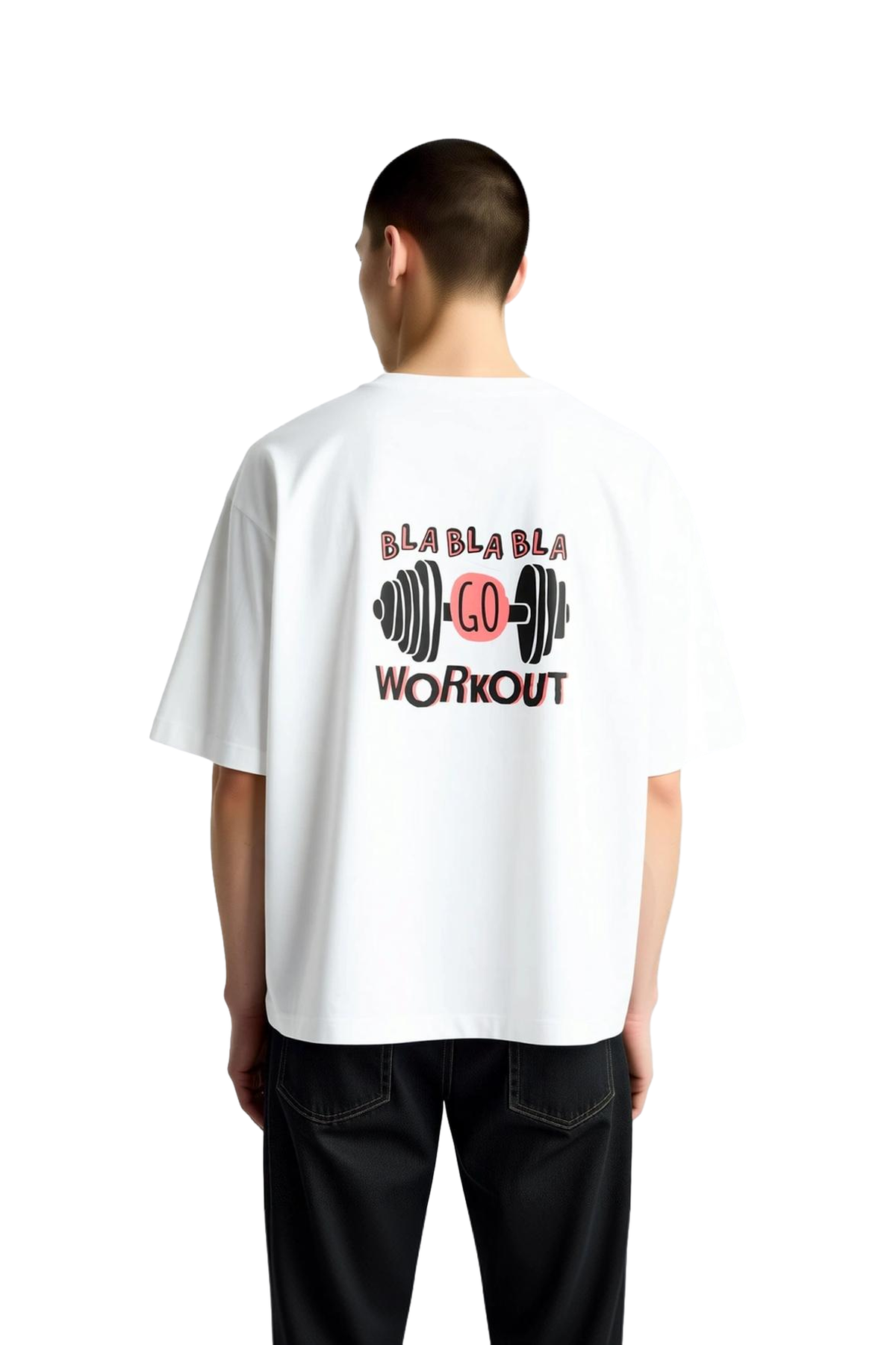 Erkek Oversize Tişört %100 Pamuk Crew Neck Kısa Kol Retro Baskı Antrenman Motivasyonu Grafik Günlük