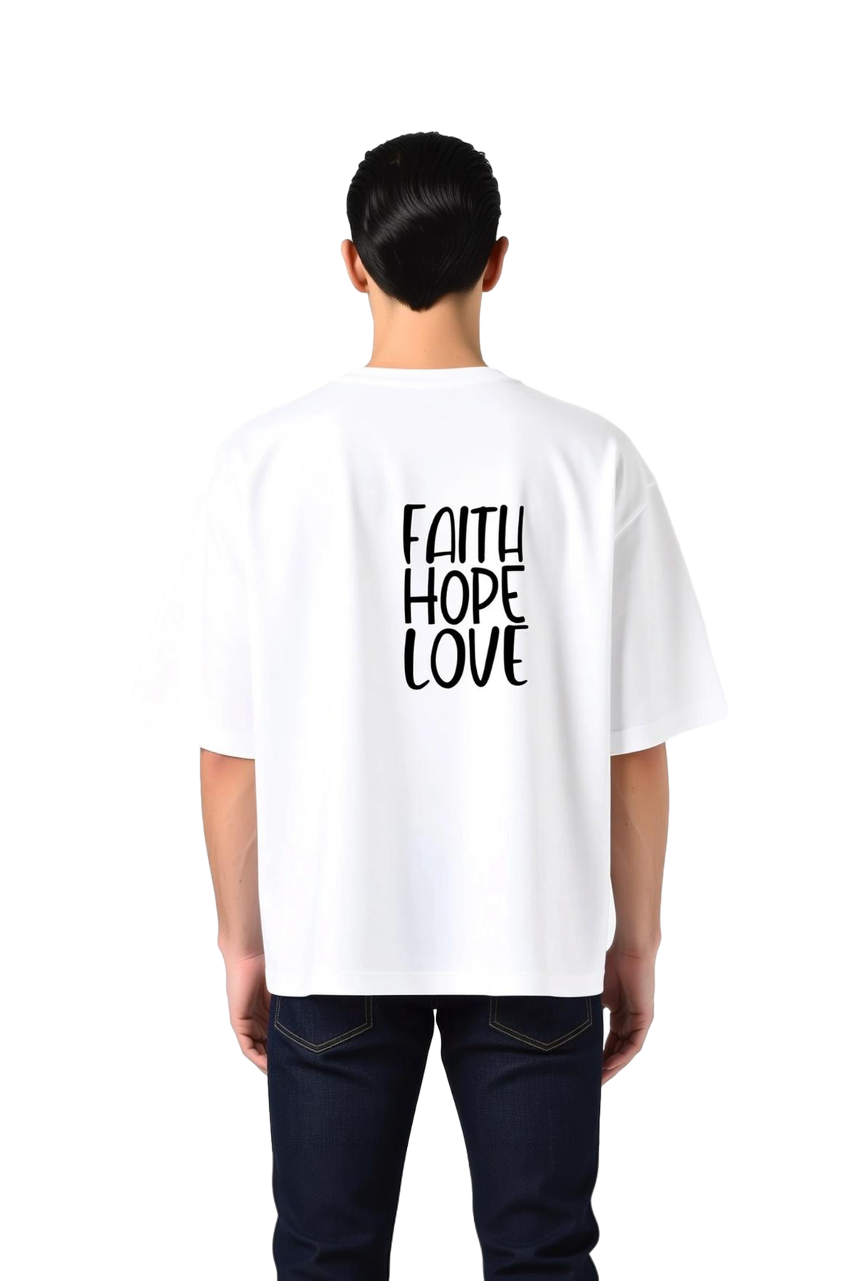 Erkek Oversize Tişört %100 Pamuk Crew Neck Kısa Kol Vintage Tipografi Baskı Motivasyonel Günlük