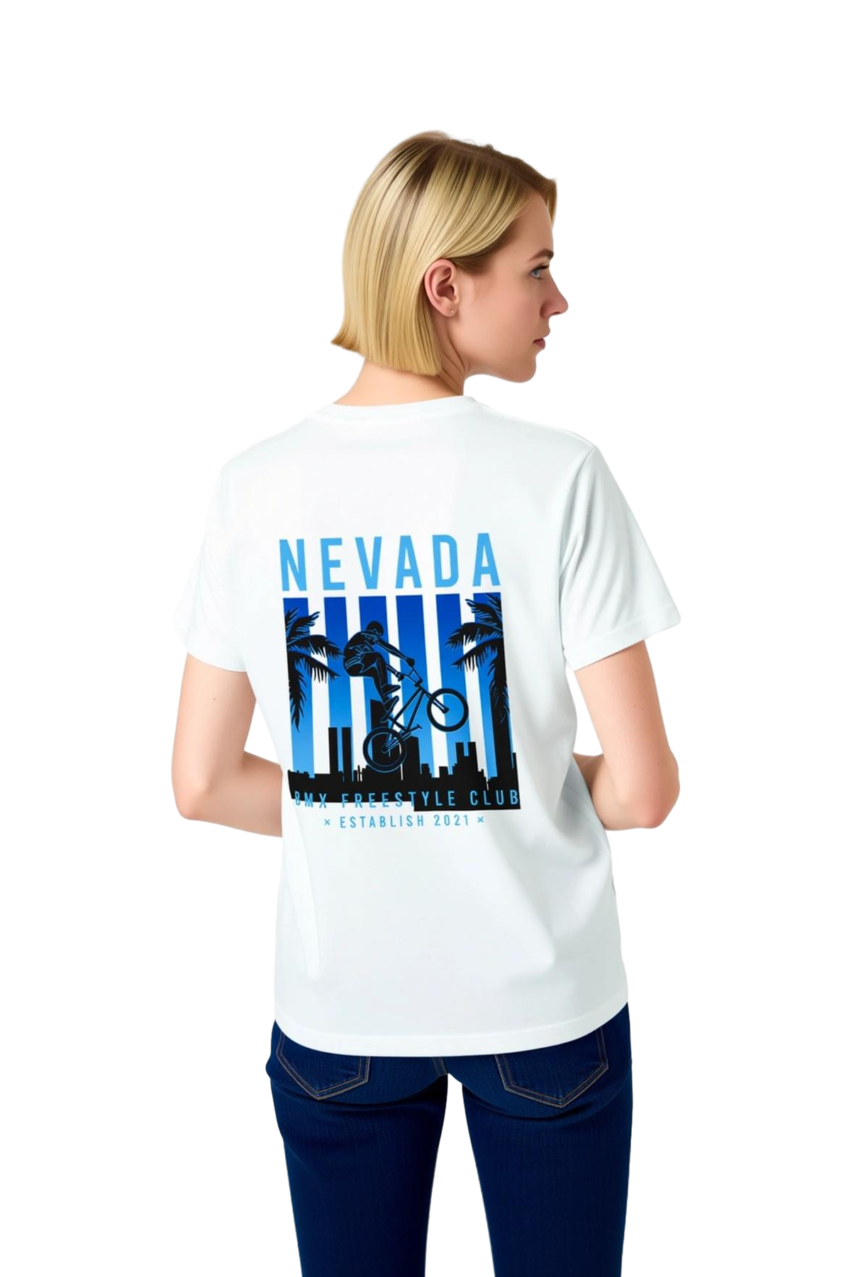 Nevada BMX Freestyle 2021 Baskılı Kadın Tişört