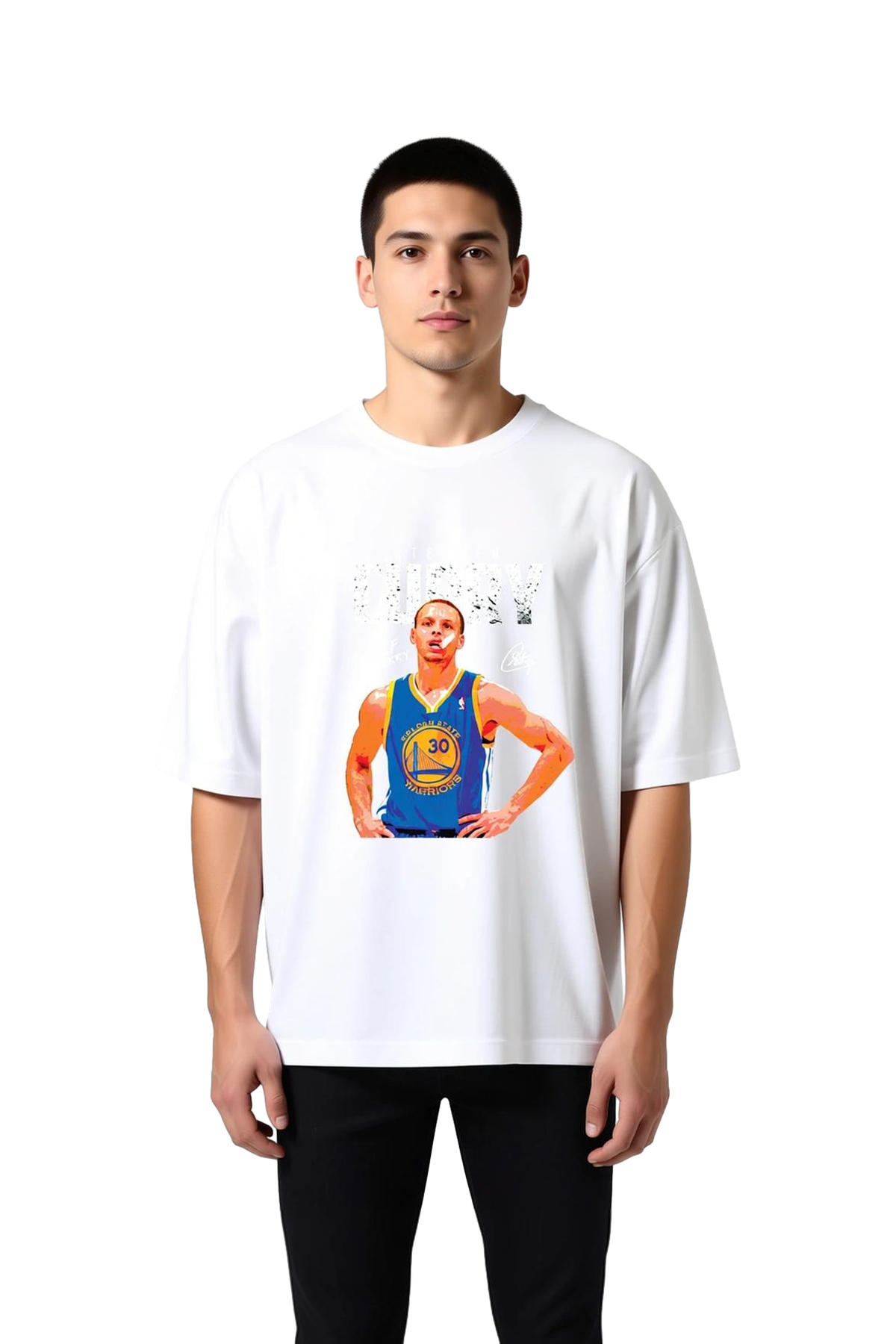 Erkek Oversize Basketbol Sporcusu Şef Yemeği Baskılı Retro Tişört Günlük Rahat Modern Şık Konforlu