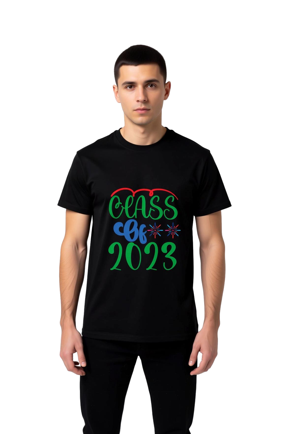 2023 Mezuniyet Yılı Retro Tasarımı Baskılı Erkek Tişört