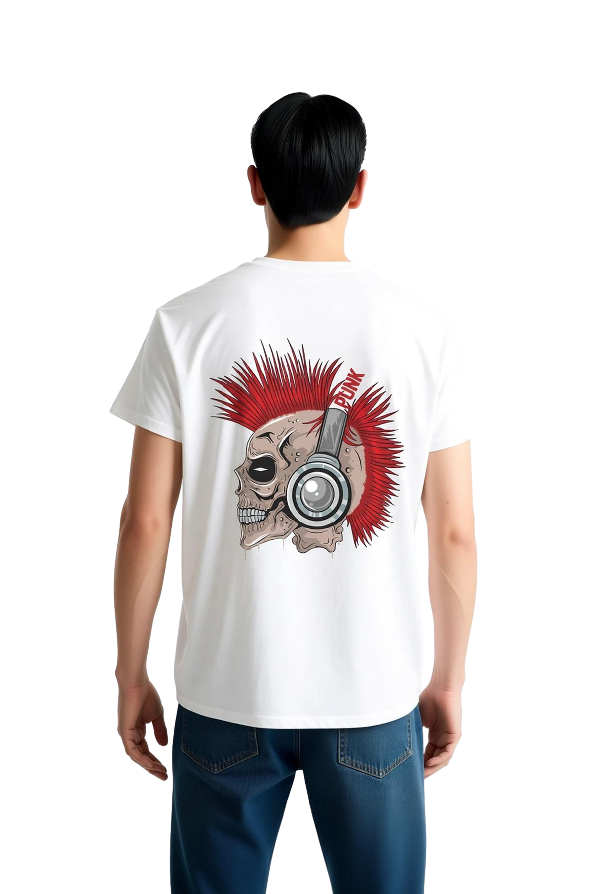 Punk Müzik Ruhuna Saygı Baskılı Erkek Tişört