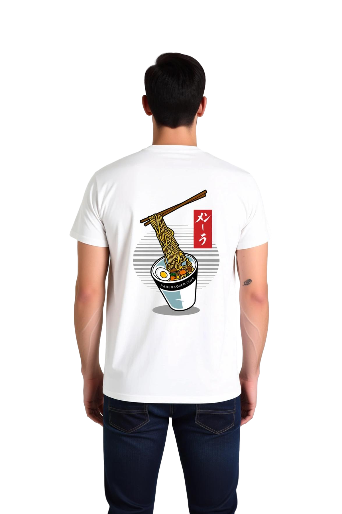 Ramen Severlerin Kulübü Baskılı Erkek Tişört