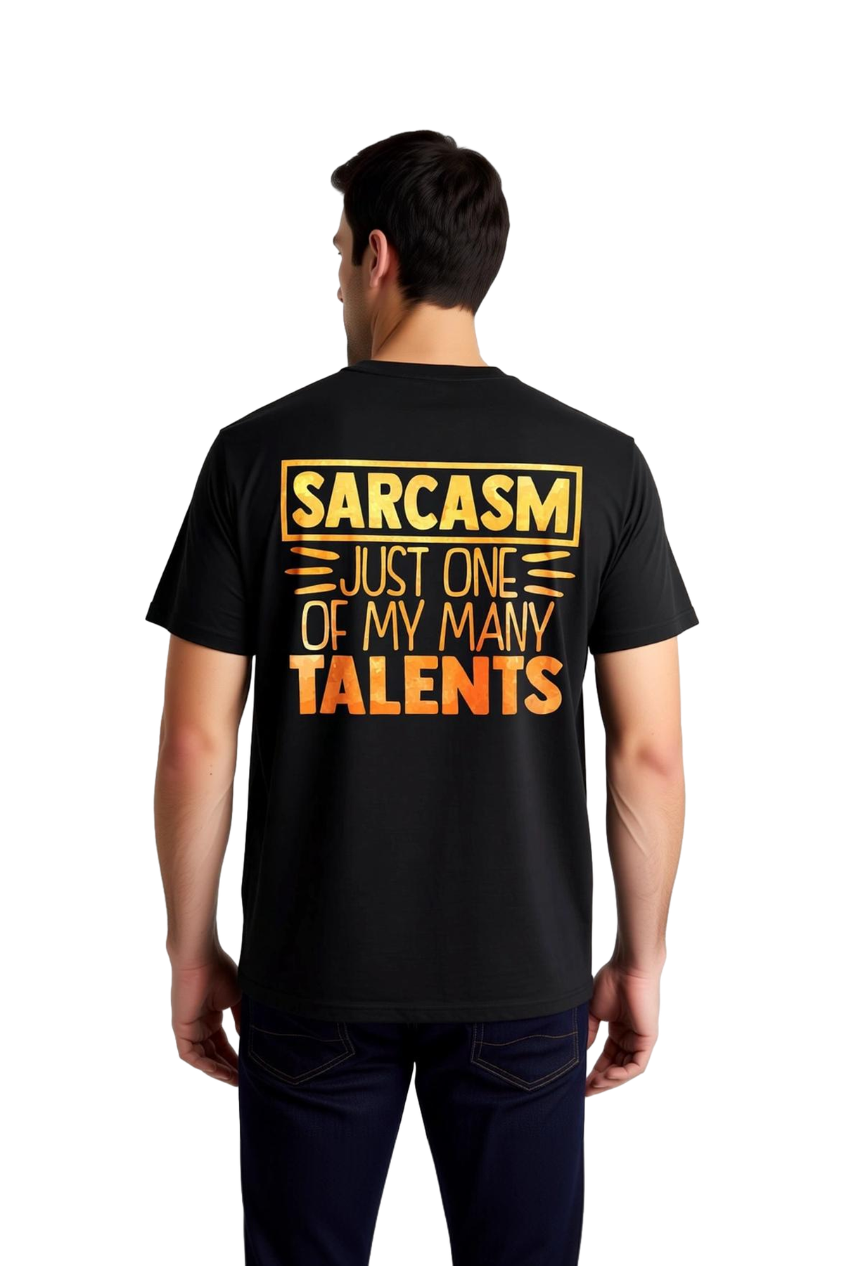 Erkek Mizah Baskılı Tişört Alaycı Tasarım Çok Yeteneğim Var Konforlu Kesim Günlük Rahat Modern Şık