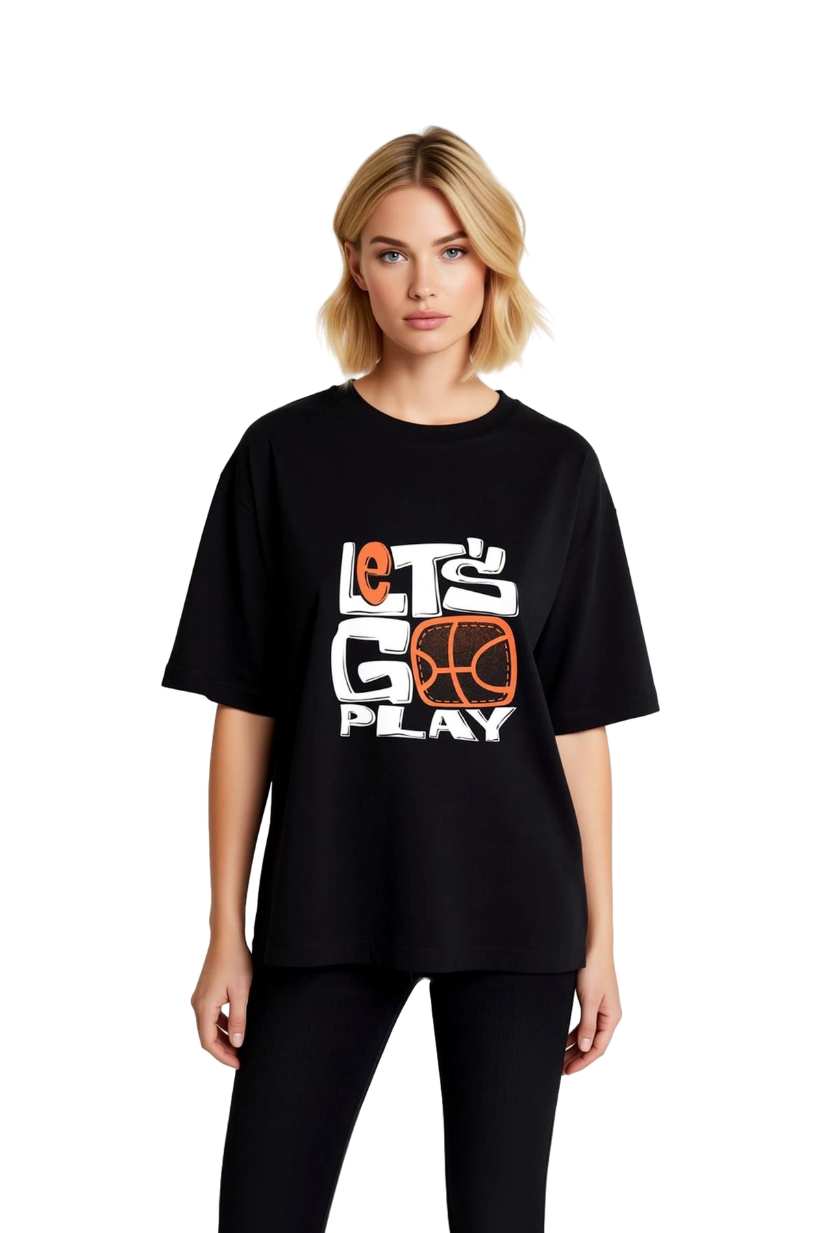 Kadın Oversize Basketbol Baskılı Kısa Kollu Tişört Vintage Spor Tasarımı Rahat Kesim Günlük Modern