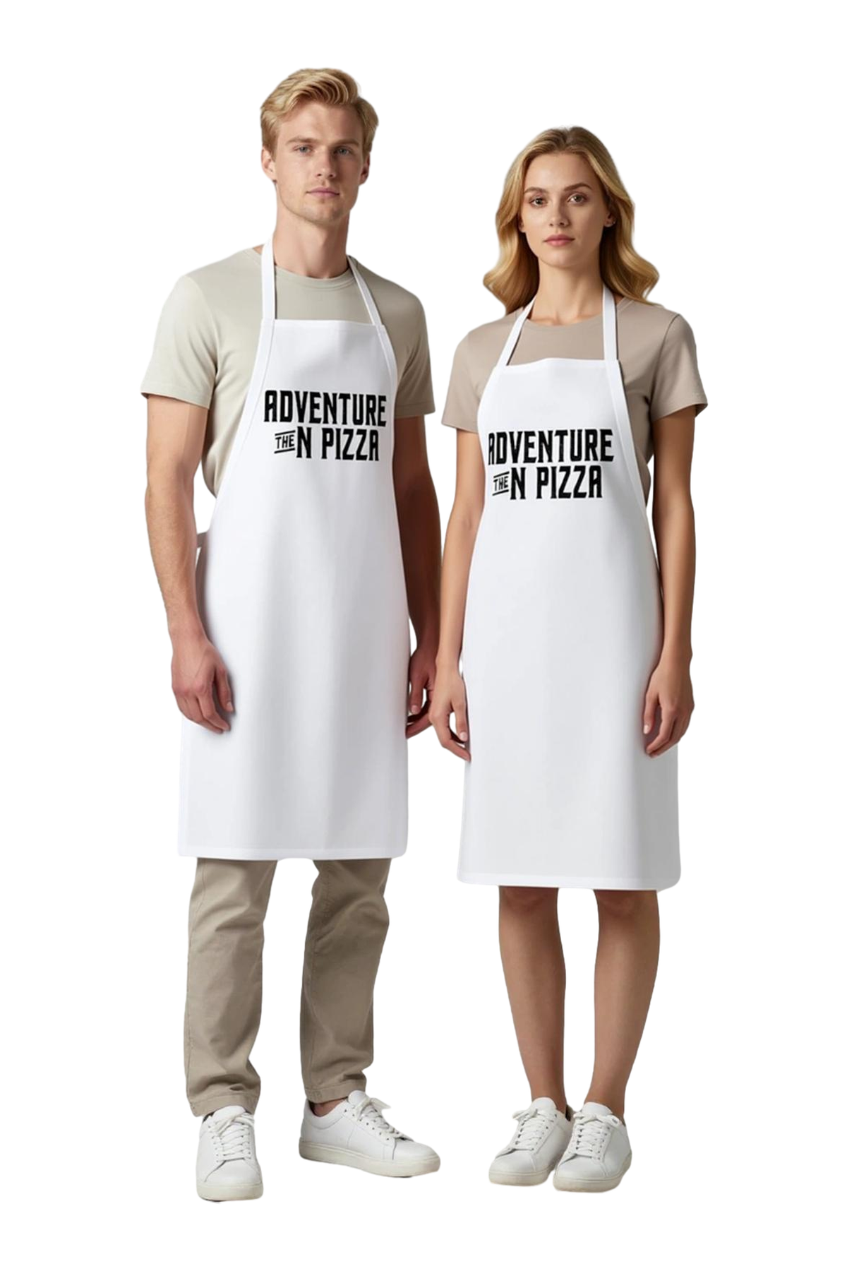 Unisex Mutfak Önlüğü Pizza Temalı Grafik Baskılı Retro Tasarım Aşçı Rahat Günlük Modern Şık Konforlu