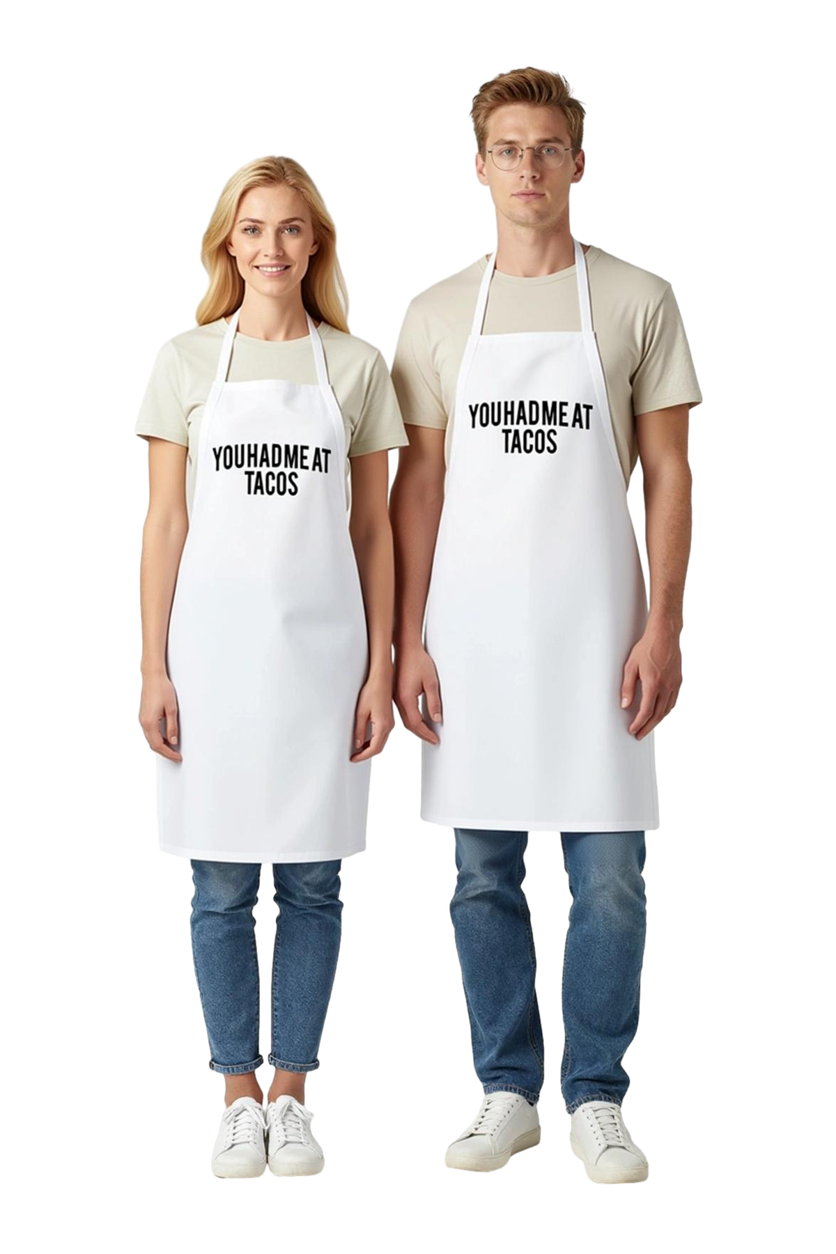 Unisex Mutfak Aşçı Önlüğü Vintage Tarzı Baskılı Rahat Kesim Boyundan Askılı Cepli Günlük Kullanım