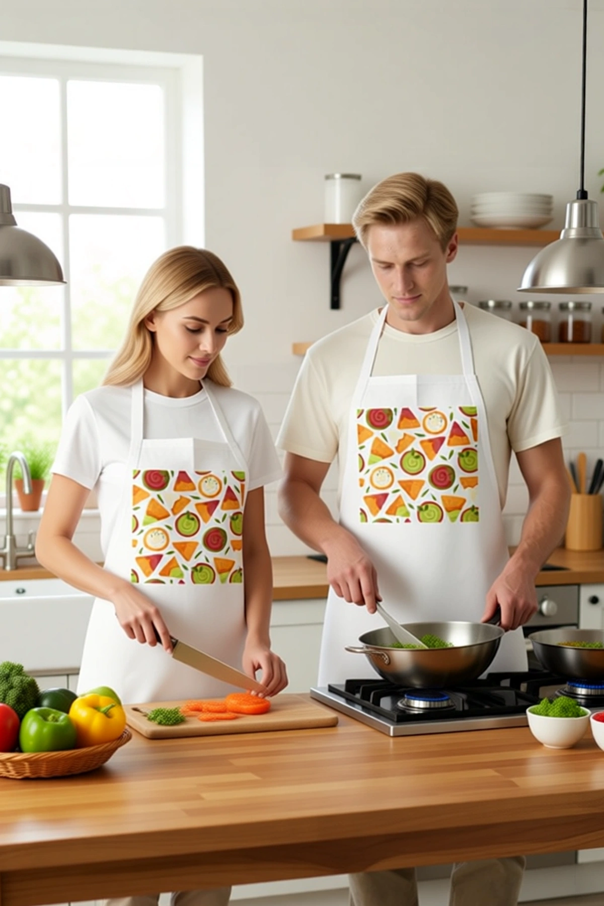 Unisex Aşçı Önlüğü Taco Guacamole Grafik Sanat Baskılı Rahat Kesim Mutfak Giyimi Günlük Modern Şık