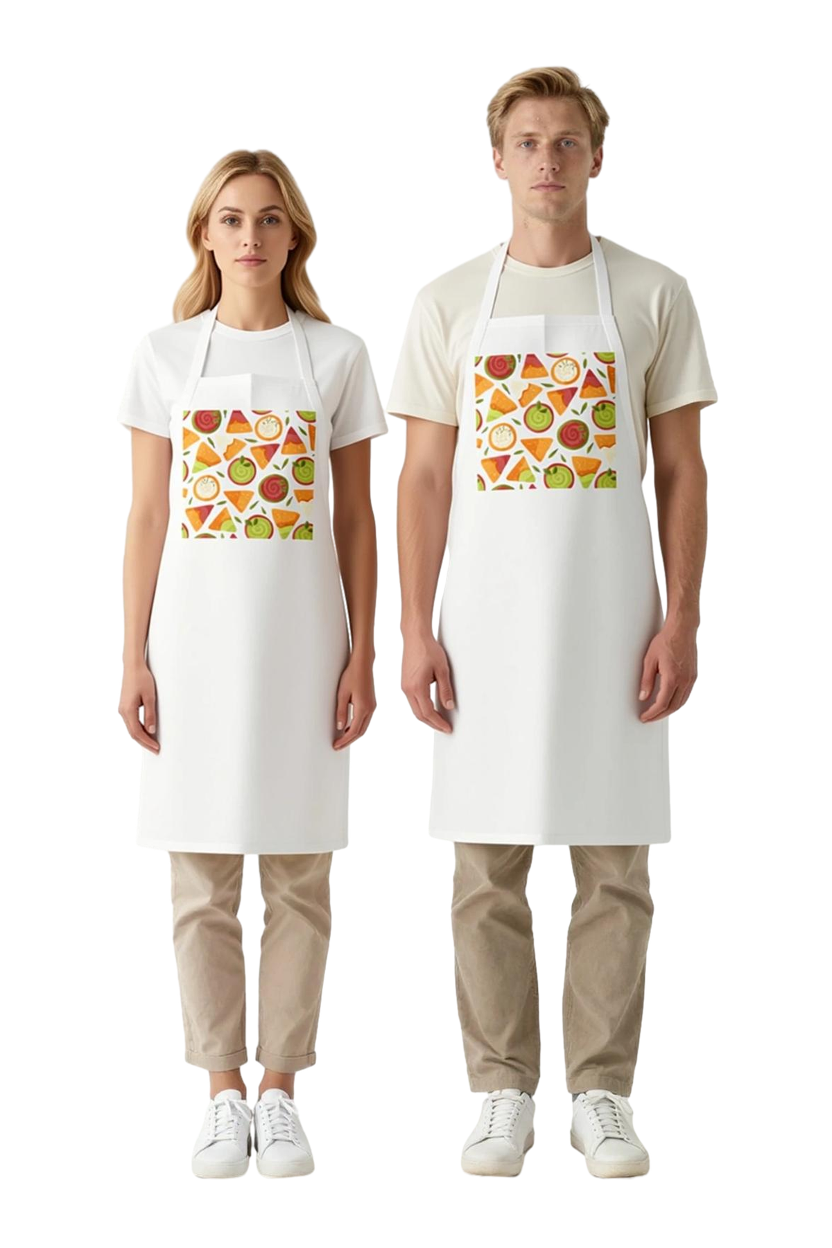 Unisex Aşçı Önlüğü Taco Guacamole Grafik Sanat Baskılı Rahat Kesim Mutfak Giyimi Günlük Modern Şık
