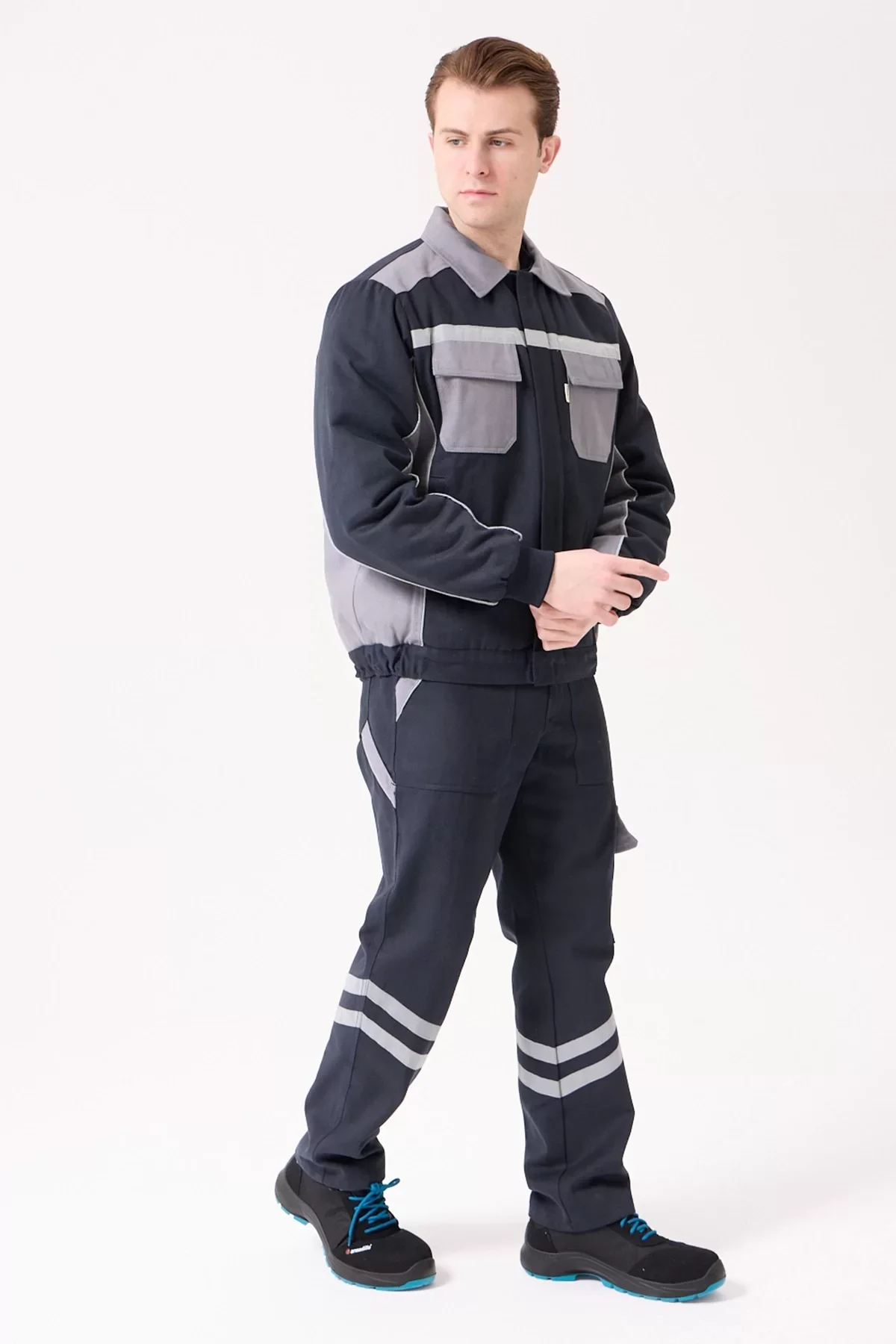 Kışlık İş Mont Polarlı Gabardin CE Urtica Montu Pamuklu Rahat