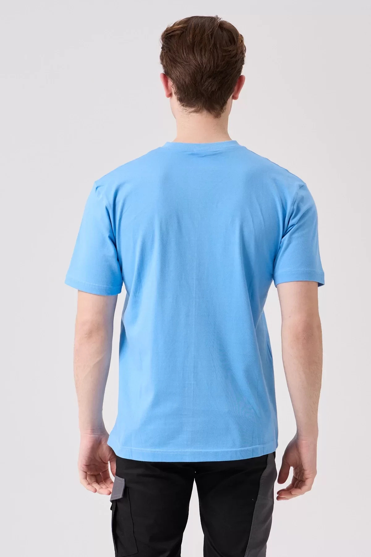 V Yaka 100 Pamuk Penye Tshirt Is Gvenligi Galanthus shirt Nefes Alabilir Rahat Şık Tasarım