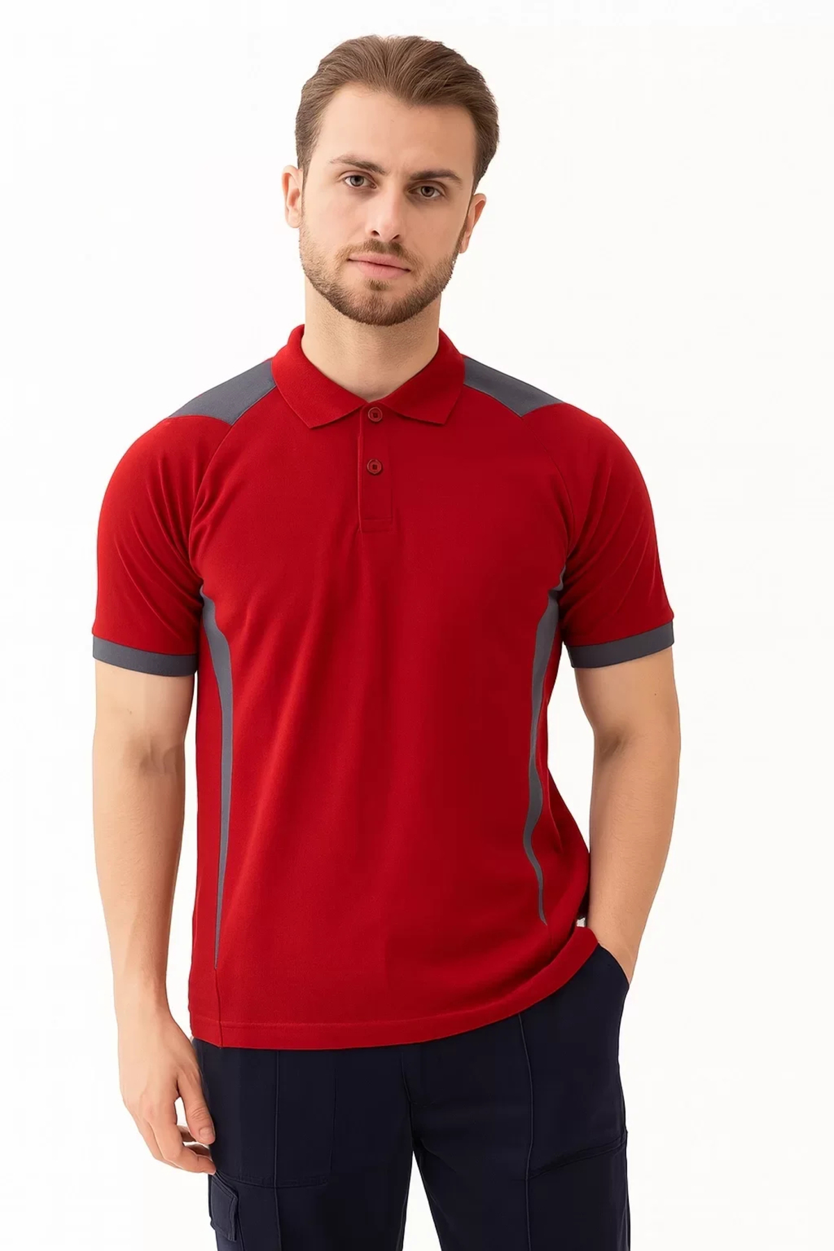 Polo Yaka Tişört İş Güvenliği Nefes Alabilir Flora shirt Şık Rahat Günlük Kullanımı İçin