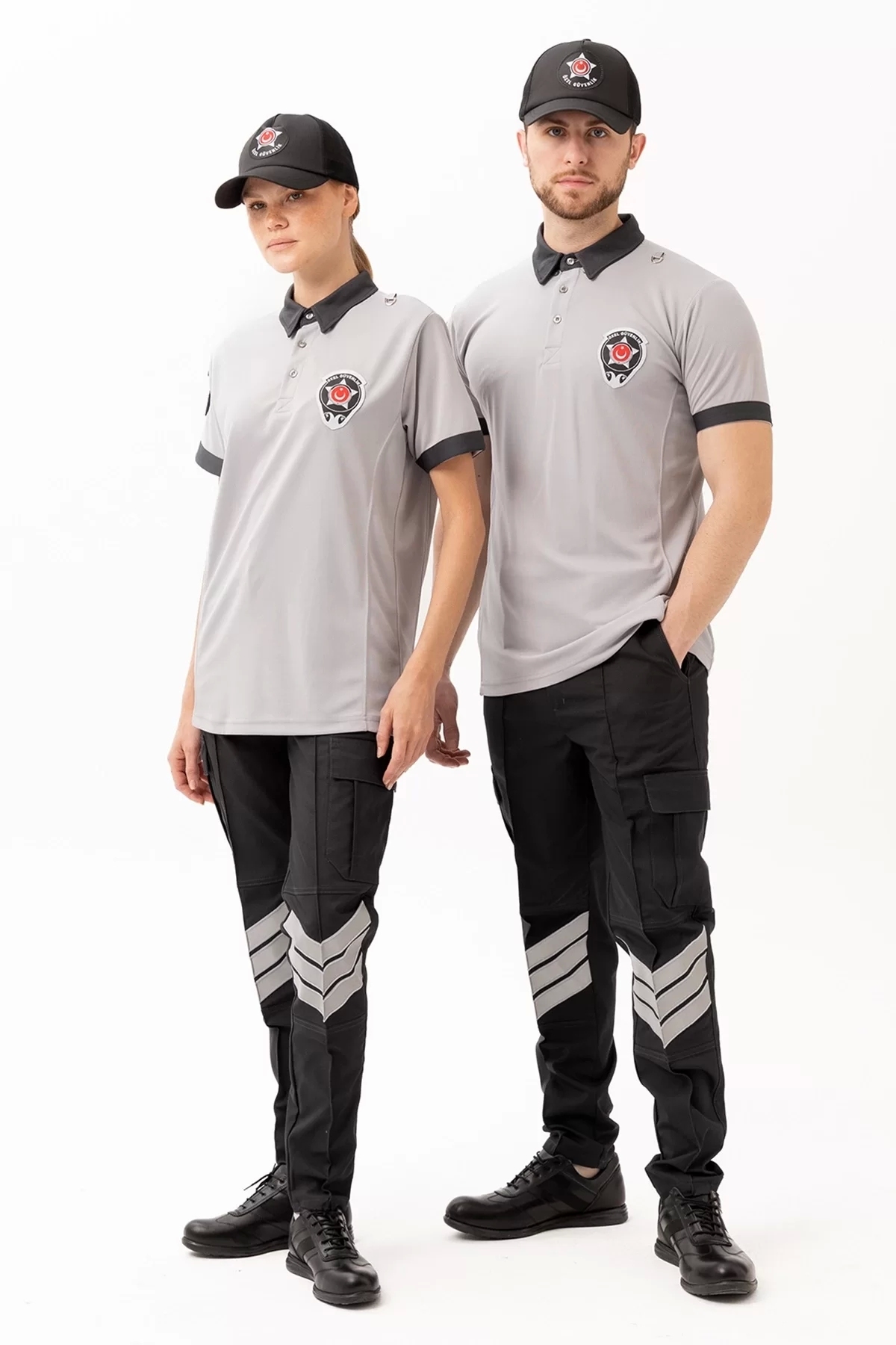Unisex Polo Yaka Güvenlik Tişörtü İş Güvenliği Münih shirt Görevlisi Tişört Personel Üniforma