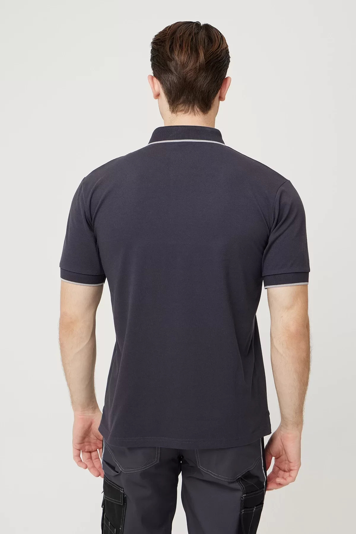 Erkek Polo Yaka Tshirt Koyu Pamuklu Nefes Alabilir Klasik Nepeta shirt Kesim Günlük İş Kullanımı