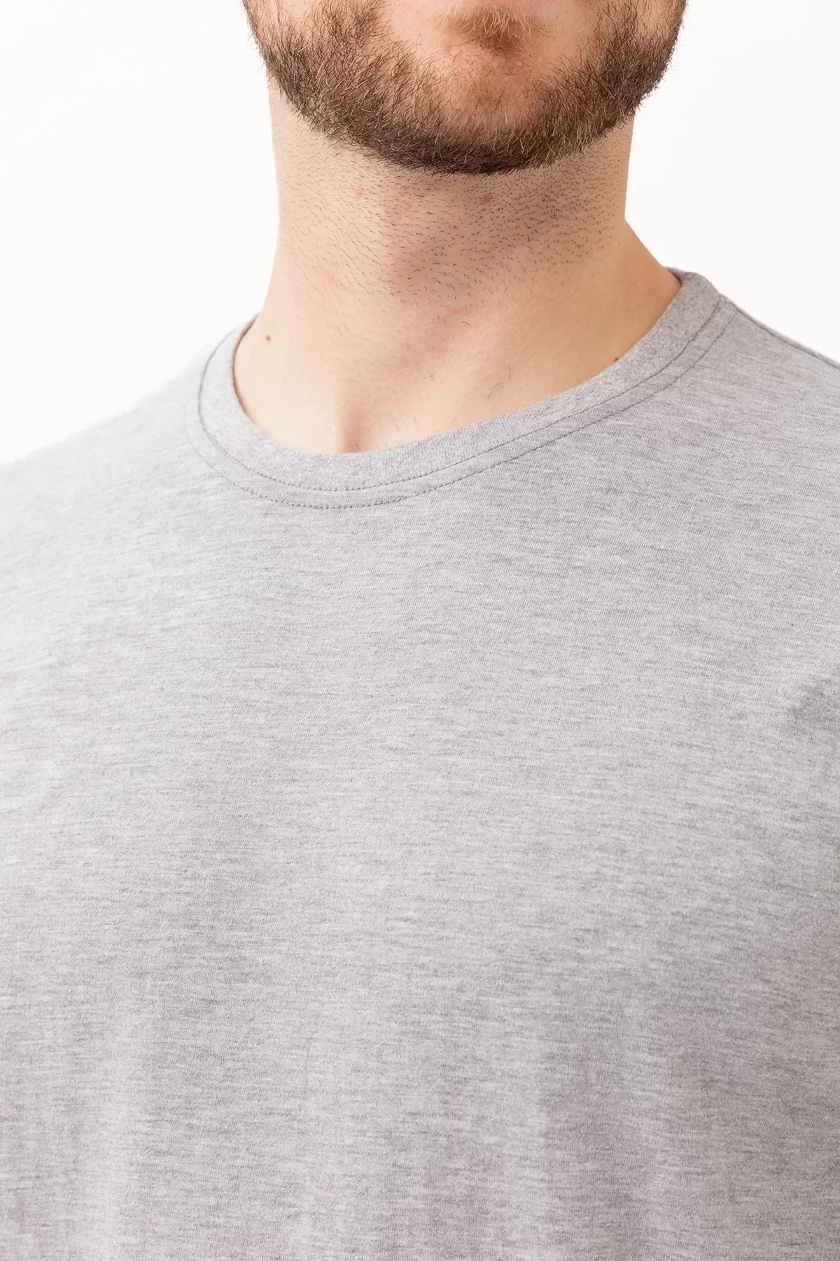 Uzun Kollu Tshirt 50 Pamuk Polyester Gaura Basic shirt Rahat Şık Tasarım Günlük Kombinler