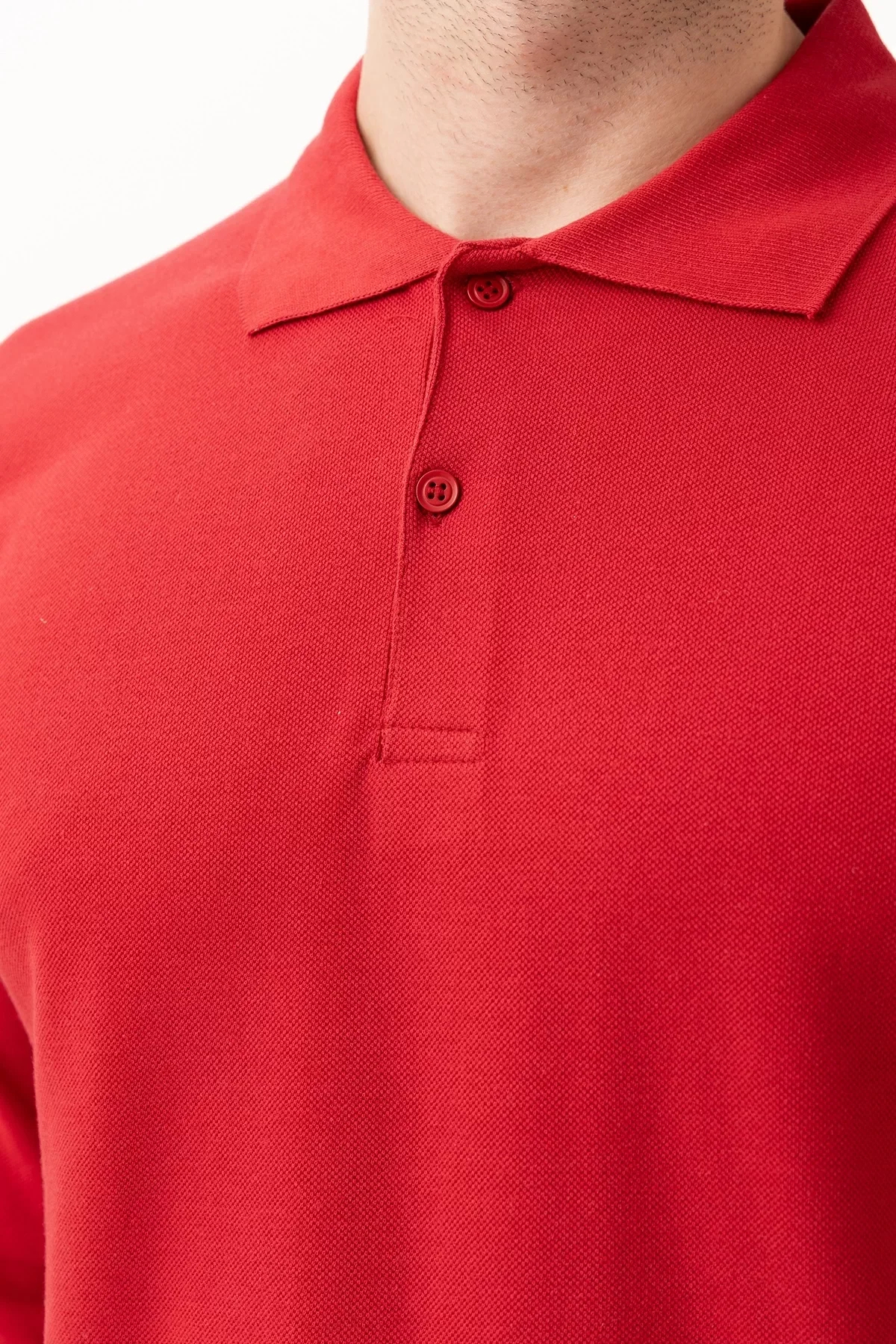 Polo Yaka Uzun Kollu Tshirt 100 Pamuk Padus shirt Şık Konforlu İş